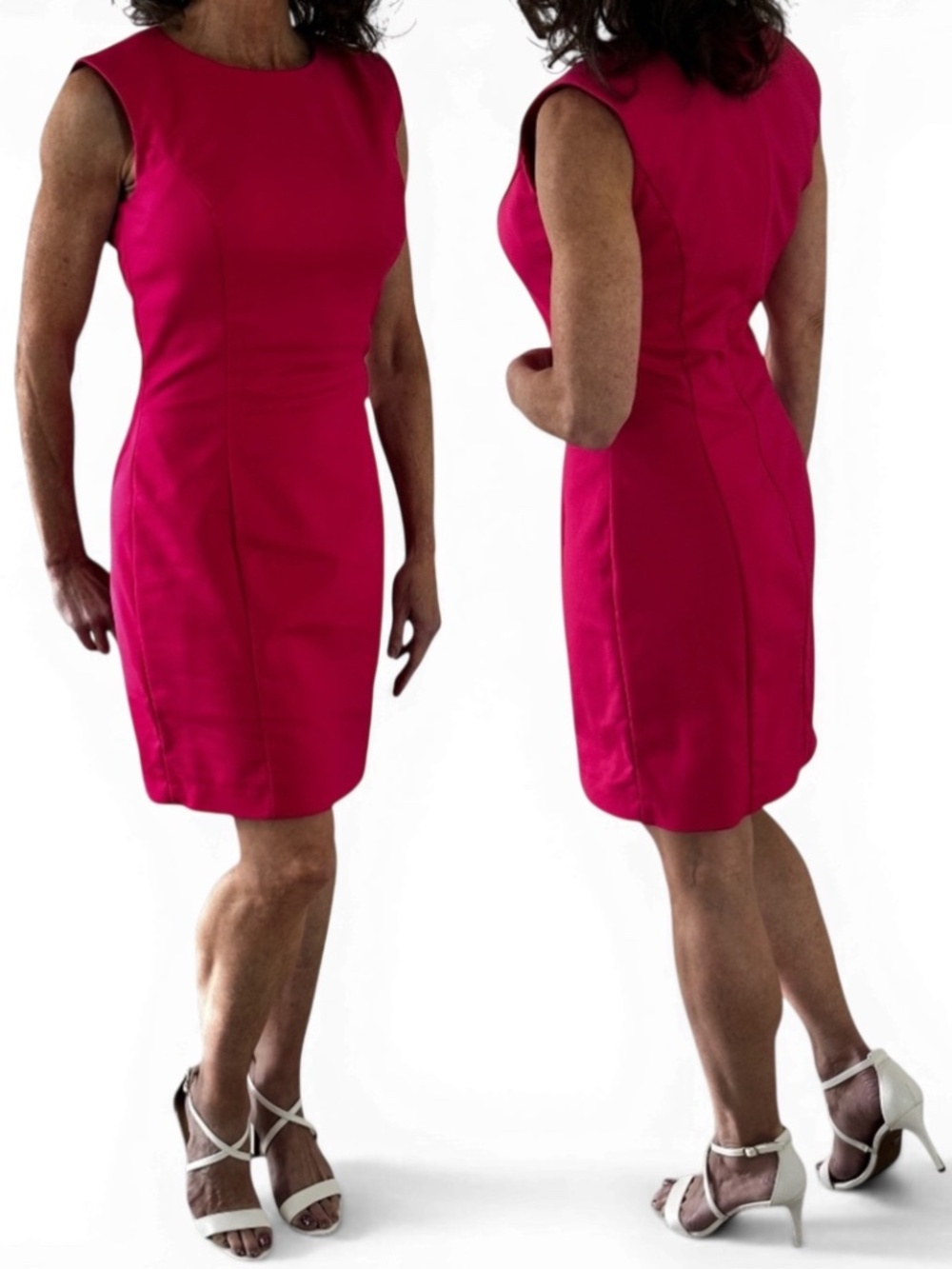 French Connection Sheath Dress - Fuchsia Pink Size 4